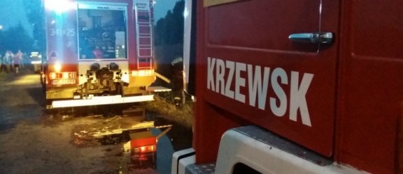 Pożar gospodarstwa w Krzewsku