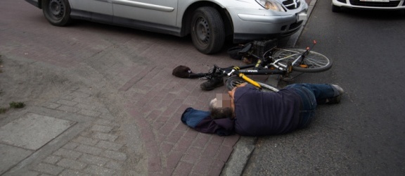 Potrącenie pijanego rowerzysty na Warszawskiej [aktualizacja]