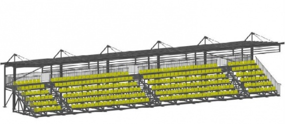 Trybuna i ławki rezerwowych. Zobacz projekt stadionu!