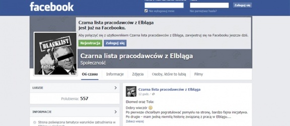 Czarna lista pracodawców z Elbląga – nowa strona na Facebooku