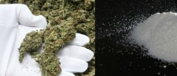 Amfetamina i marihuana w portfelu