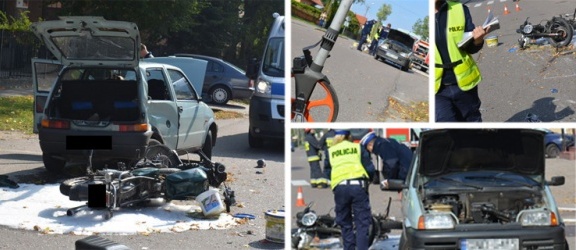 Ostaszewo: 22-letni motocyklista zderzył się z autem