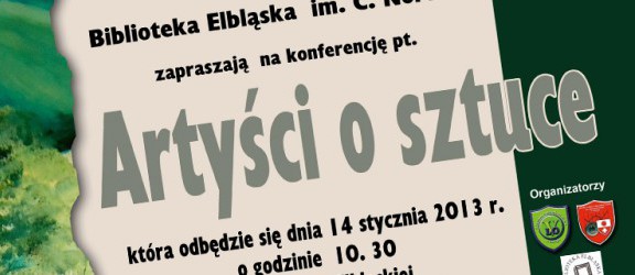 Biblioteka Elbląska i ZSEiO zapraszają na konferencję: Artyści o sztuce
