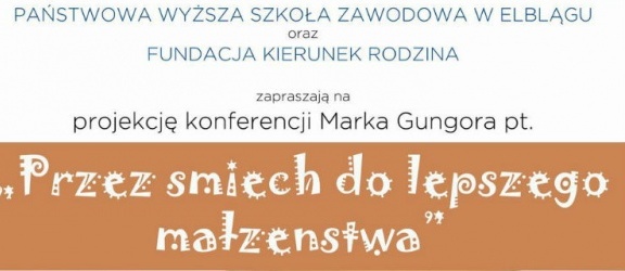 Konferencjia Marka Gungora w PWSZ w Elblągu