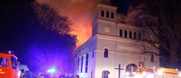 Pożar kościoła w Braniewie. O krok od prawdziwej tragedii