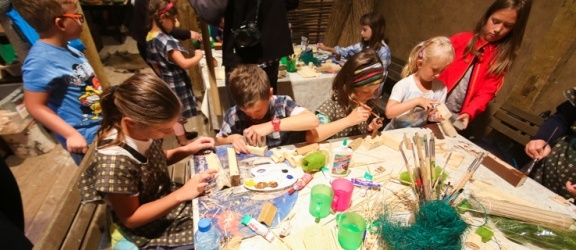Dzieci zbudowały makietę osady Truso
