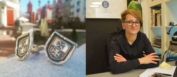 Anna Szewczyk-Ciesielska projektuje biżuterię promującą Elbląg