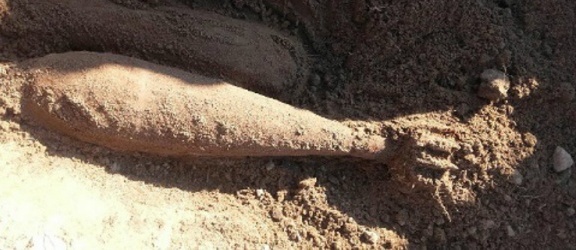 Kilkanaście niebezpiecznych granatów moździerzowych odkryto podczas prac ziemnych