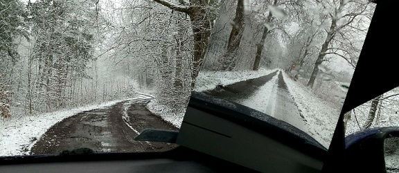 Śnieżnie w listopadzie. W Elblągu i na Wysoczyźnie sypnęło śniegiem (+ zdjęcia)