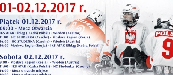Elbląg. Międzynarodowy Turniej hokeja na sledżach 