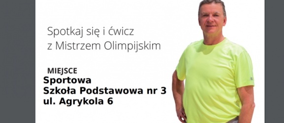Spotkanie z mistrzem olimpijskim Jackiem Wszołą w szkole sportowej w Elblągu