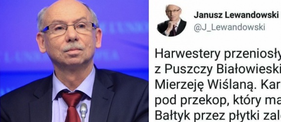 Poseł PE Janusz Lewandowski o przekopie. Internauci podzieleni