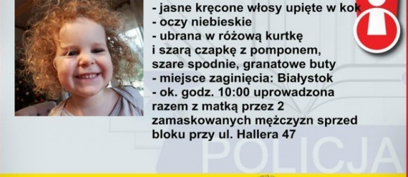 Porwanej Amelki szuka policja z całej Polski