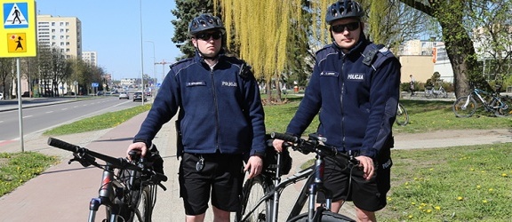 Okrągła rocznica policyjnych patroli rowerowych w Elblągu