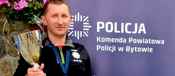 Policjant z Młynar na drugim miejscu w zawodach nordic walking