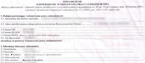 Rosjanka sfałszowała dokument, by pracować w Polsce 