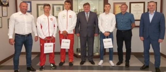 Sportowcy spotkali się z prezydentem Elbląga