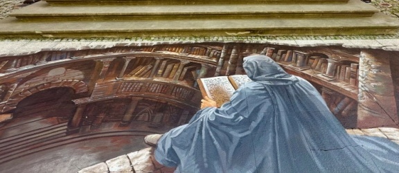 Chodnikowy mural 3D przed Biblioteką Elbląską oficjalnie 