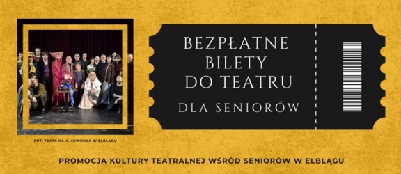 Bezpłatne bilety do Teatru dla elbląskich seniorów